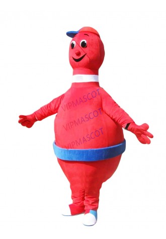 New Foam Cartoon Character Adult Red Bowling PIN Dress cosplay Halloween  Party Costume