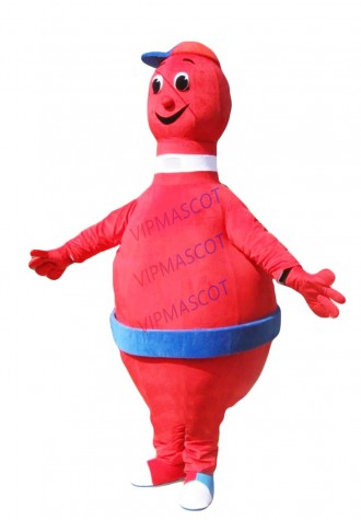 New Foam Cartoon Character Adult Red Bowling PIN Dress cosplay Halloween  Party Costume