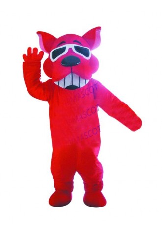 New arrival Cute Adult cuter big red dog mascot fancy dress costumes Halloween party costumes