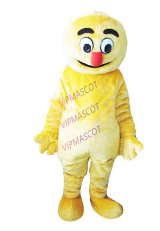 New arrival Adult cute yellow monster mascot fancy dress costumes Chirstmas party costumes
