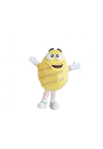 Hot sale Foam Adult cute pack Hot Selling Yellow and red Coffee Bean Costume Coffee Bean Mascot