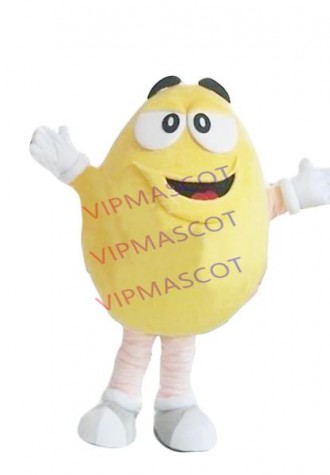 Hot sale Foam Adult cute pack Hot Selling Yellow and red Coffee Bean Costume Coffee Bean Mascot