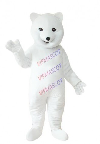Hot sale Adult cute polar bear mascot fancy dress costumes Chirstmas party costumes