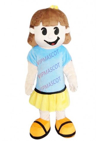 Hot sale Cute Adult cute wry mouth girl mascot costume fancy dress Halloween party costumes adult size