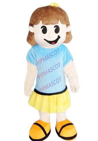 Hot sale Cute Adult cute wry mouth girl mascot costume fancy dress Halloween party costumes adult size