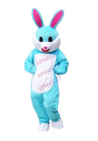New arrival  new Cartoon Character cute blue rabbit Mascot Costume fancy dress costume
