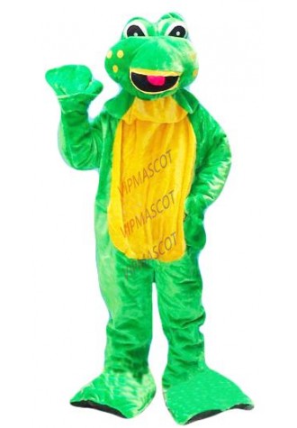 Cute New arrival Cartoon Character Adult green frog Dress cosplay Halloween  Party Costume