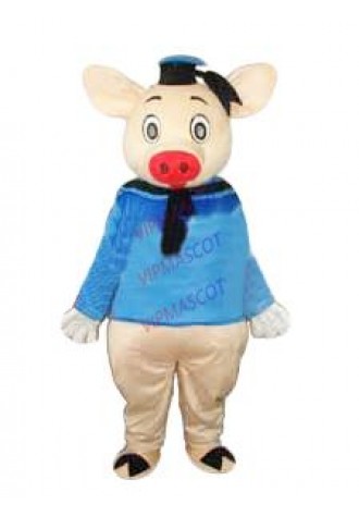 Hot selling Adult cartoon character lovely blue pig Mascot Costume Halloween party costumes
