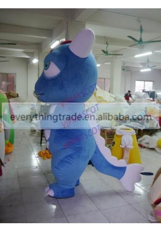 New arrival Adult cute cartoon big eyes blue monster mascot costume fancy dress party costumes adult size