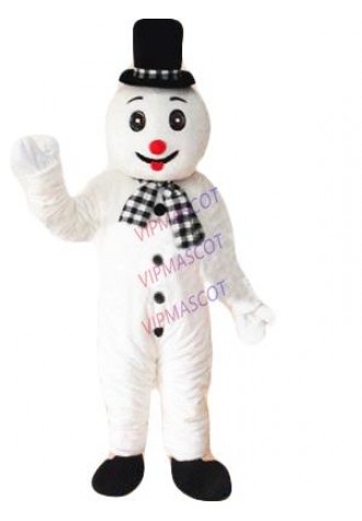 New arrival Foam Adult cartoon character cute white snowman Mascot Costume Halloween party costumes