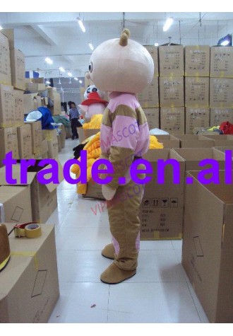 New arrival Cute Adult lovely pink and brown doll mascot fancy dress costumes cartoon party costumes adult size