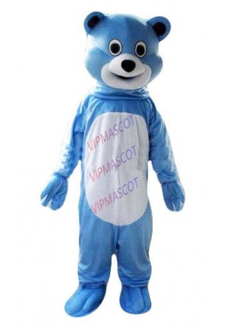 Hot sale Foam new Cartoon Character lovely blue bear mascot Costume fancy dress costume Adult size