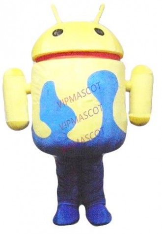 New arrival Foam Cartoon Character cute android robot mascot Costume fancy dress party costume adult size