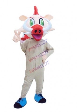Hot sale Cute Character Adult lovely long month wild boar Mascot Costume fancy dress Halloween party costume