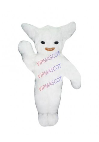 Hot selling Cute Adult cartoon lovely happy white cat mascot costume suit fancy dress party costumes adult size