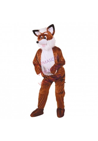 Hot sale Foam Cartoon Character Adult cute brown fox Mascot Costume Fancy Dress Halloween party costume