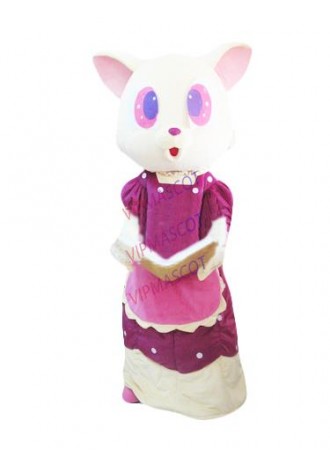 New arrival Foam Adult cute big ears girl doll mascot fancy dress suit costumes cartoon party costumes adult size