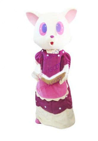 New arrival Foam Adult cute big ears girl doll mascot fancy dress suit costumes cartoon party costumes adult size