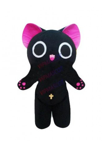 New arrival Foam Adult cartoon cute black cat doll mascot costume suit fancy dress party costumes