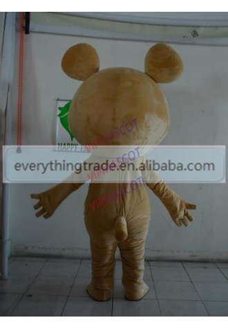 Hot sale Adult cute big head bear mascot fancy dress suit costumes cartoon party costumes adult size