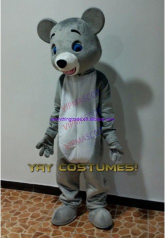 Hot sale Foam Cartoon Character Adult Cute Grey Mouse Animal Mascot Costume Adult Size costumes