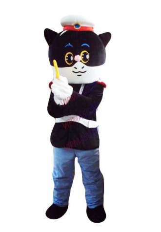 Hot sale Cute Adult The new black sergeant Mascot Cartoon Costume Halloween Christmas Costume Fancy Dress