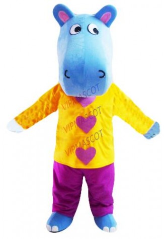 Hot sale Cute Adult cute sea horse mascot fancy dress suit costumes cartoon party costumes adult size