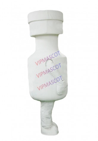 Hot sale Foam Adult cute white bottle mascot fancy dress costumes Halloween cartoon party costumes