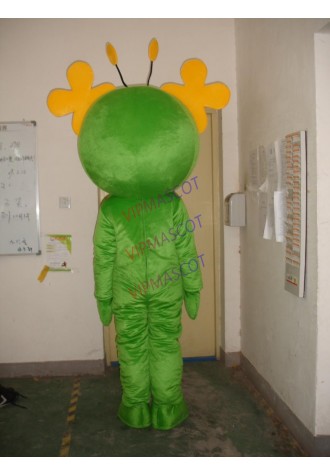 Hot sale Cute Adult cute green little monster mascot costume fancy dress Halloween cartoon party costumes