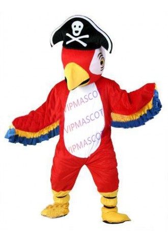 Hot sale Cute Character Adult cute Pirate parrot Plush Mascot Costume fancy dress Halloween party costume