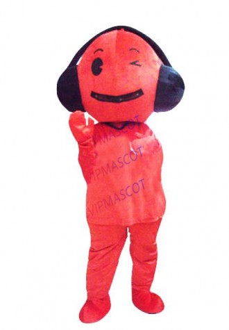 Hot selling  Cute Adult lovely red music doll mascot fancy dress costumes Halloween cartoon party costumes