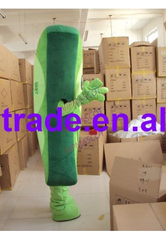 New arrival Adult lovely green mascot fancy dress costumes cartoon party costumes adult size