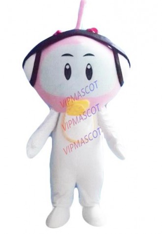 Hot sale Character Adult cute pink feeder baby Mascot Costume fancy dress Halloween party costume