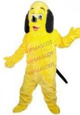 Hot sale Cute Character Adult lovely new yellow dog Mascot Costume fancy dress Halloween party costume