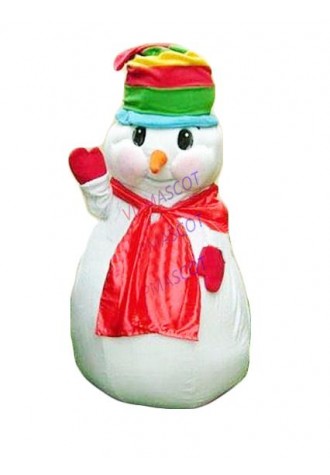 Hot sale Cute Adult NEW PROFESSIONAL SNOWMAN MASCOT COSTUME Christmas Fancy Dress Cartoon Character Outfit Suit
