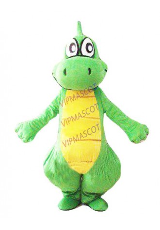 Hot sale Cute Adult New Green Dinosaur Mascot Costume Halloween Christmas Cartoon Party Outfits Dress