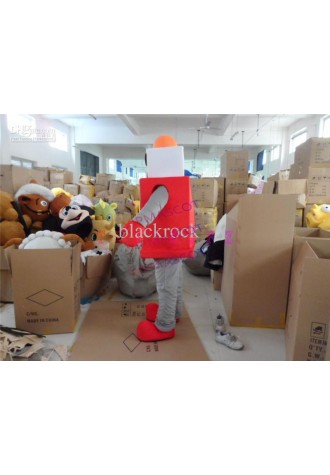 Hot sale Cute Adult New custom made red robot mascot costume Adult size Costume mascot