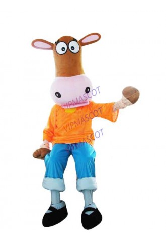 Hot selling Cute Adult cute horse Cartoon Character Costume mascot animal mascot costumes Halloween