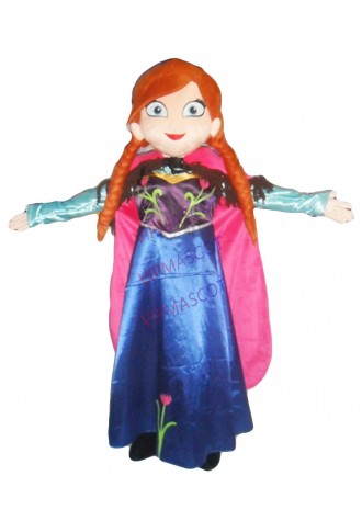 Birthday Party Anna Mascot costume Fancy Dress Princess Performance Props