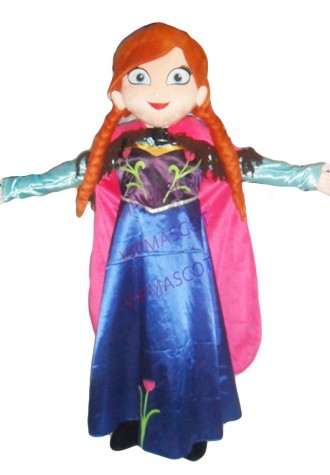 Birthday Party Anna Mascot costume Fancy Dress Princess Performance Props