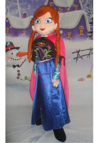 Birthday Party Anna Mascot costume Fancy Dress Princess Performance Props