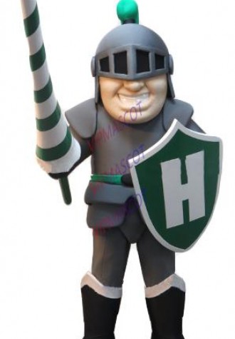 High Quality Grey Knight Mascot Costume Spartan warrior Knight Theme Anime Cosplay Costumes Carnival Fancy Dress Mascotte 2054