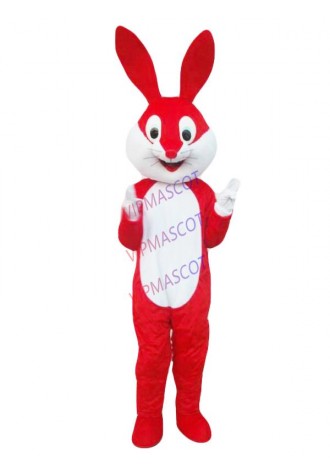 summer hot sale!! New Adult Red Rabbit mascot costume with suits shoes party dress Halloween costume