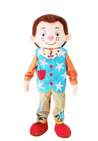 hot Halloween carnival props Blond boy mascot Cartoon mascot Performance clothing adult size for Halloween party costumes