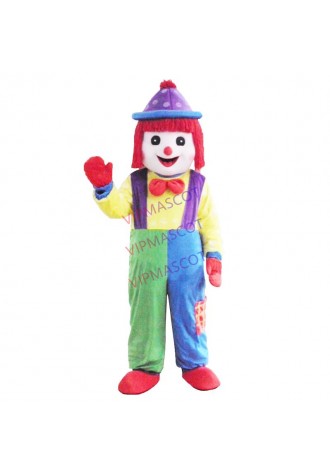 Hot Clown Comic Mascot Costume Halloween Party Dress Free Shipping Adult Size