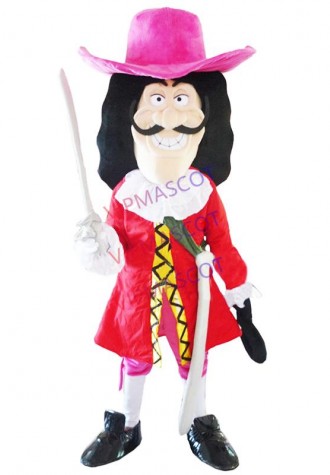 New Vikings Pirate Captain Hook Mascot Costume Fancy Dress Adult Free Shipping