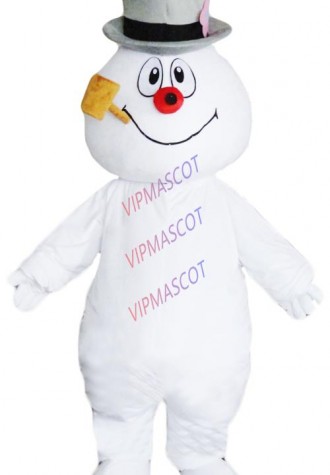 Wholesale New Winter Christmas Snowman Mascot Costume Adult Anime Cosply Cartoon Character Xmas Theme Mascotte Fancy Dress 1878