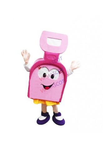 Cute Anime Cosply Costumes Pink Seaside Bucket Mascot Costume Adult Summer Beach Theme Cartoon Character Mascotte Fancy 1889