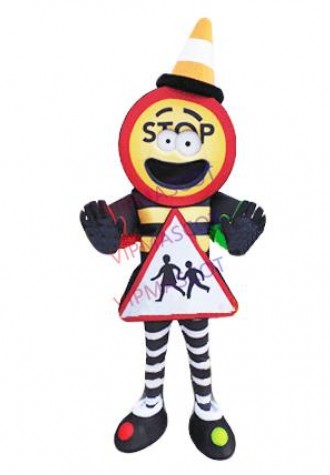 ROAD SAFETY AWARENESS MASCOT COSTUMES adult custom cartoon character mascotte fancy dress suit kits for carnival 1926