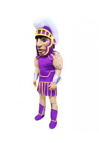 Professional Custom Purple Centurion Knight Mascot Costume Warrior Theme Cartoon Anime Cosply Costumes Mascotte Fancy Dress1903